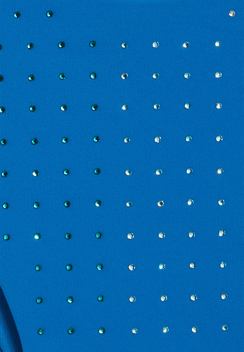 Bikinihose mit Strassverzierung - BLUE