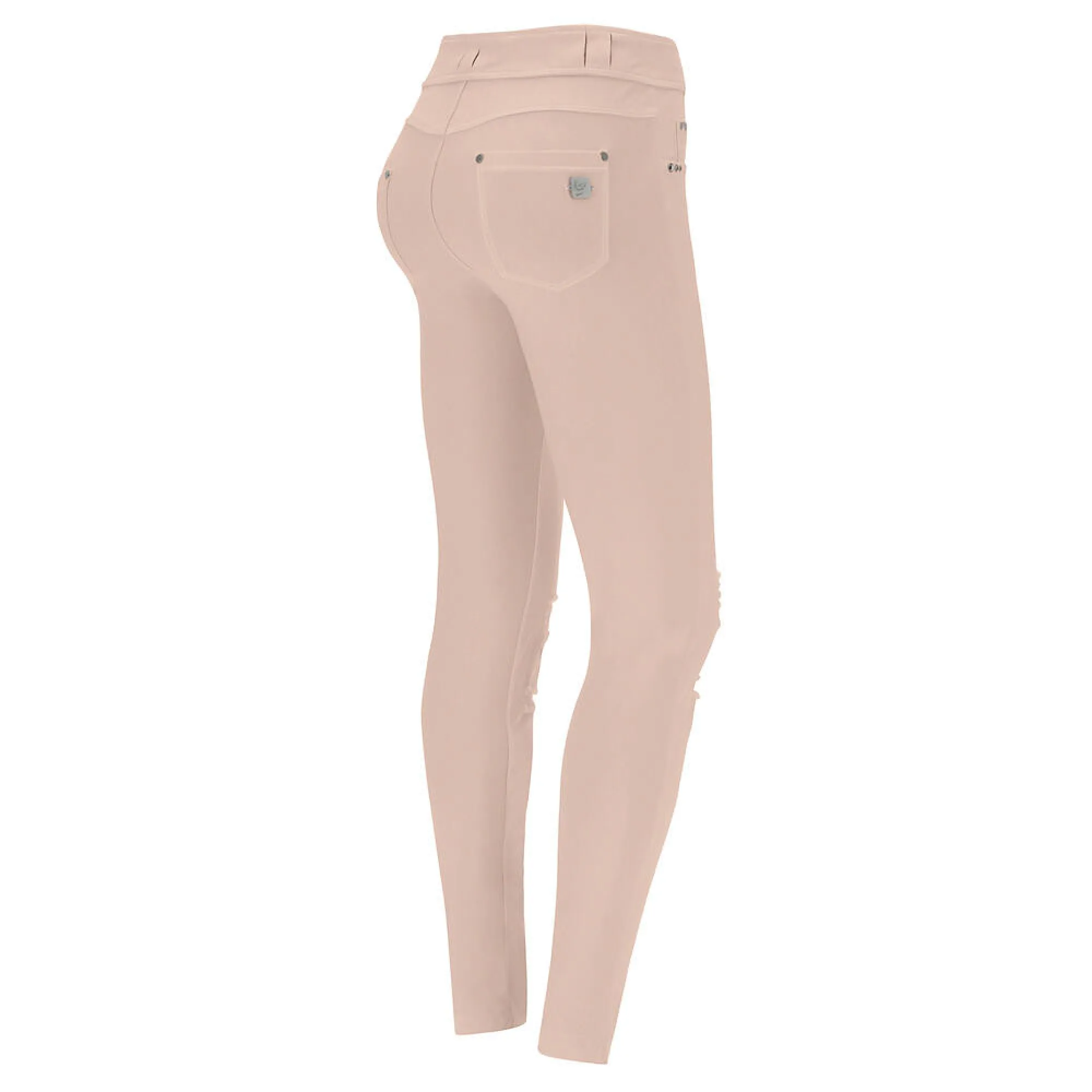 N.O.W.® Pants Distressed - Skinny z średnim stanem - Różany obłok - P340