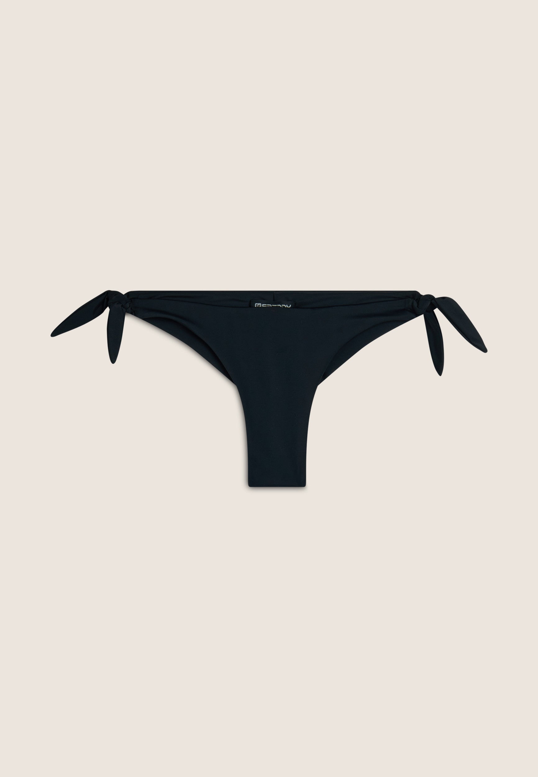 Brasilianische Bikinihose - An den Seiten gebunden - BLACK