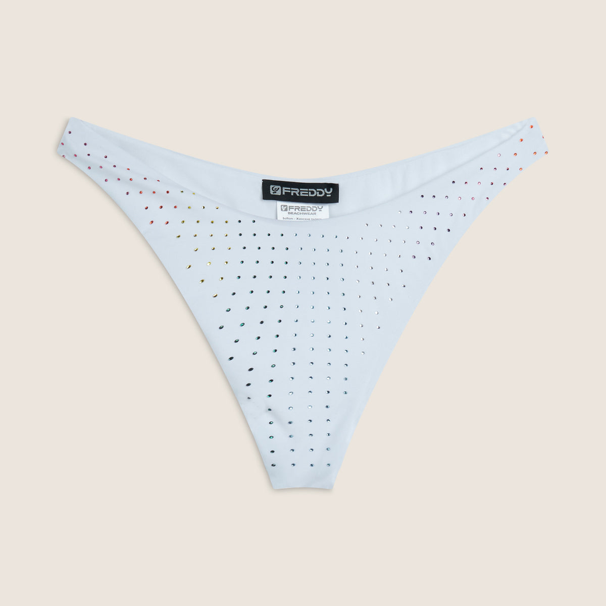 Freddy bikini z ozdobami z kryształków - BIAŁY – Freddywear