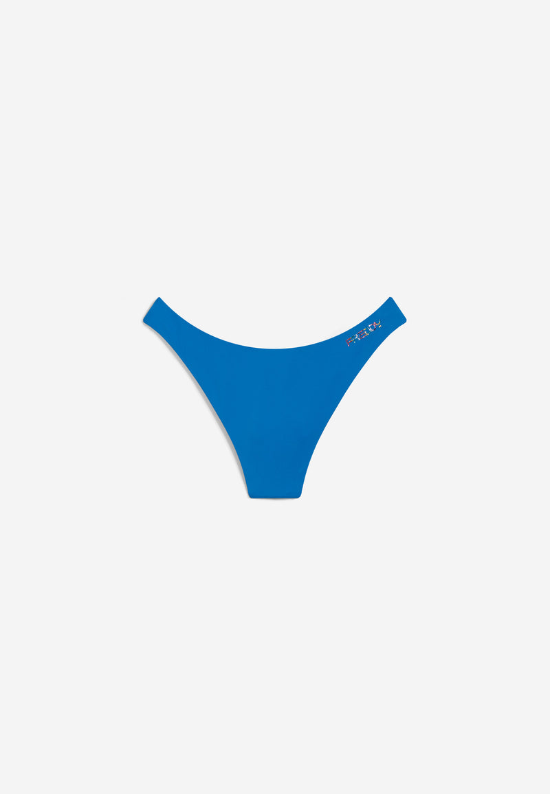 Bikinihose mit Strassverzierung - BLUE