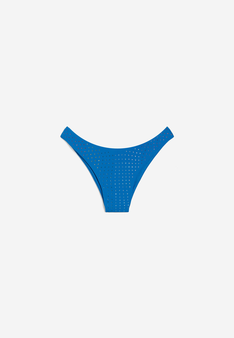 Bikinihose mit Strassverzierung - BLUE