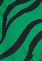 Triangel-Bikinioberteil mit Zebramuster - GREEN
