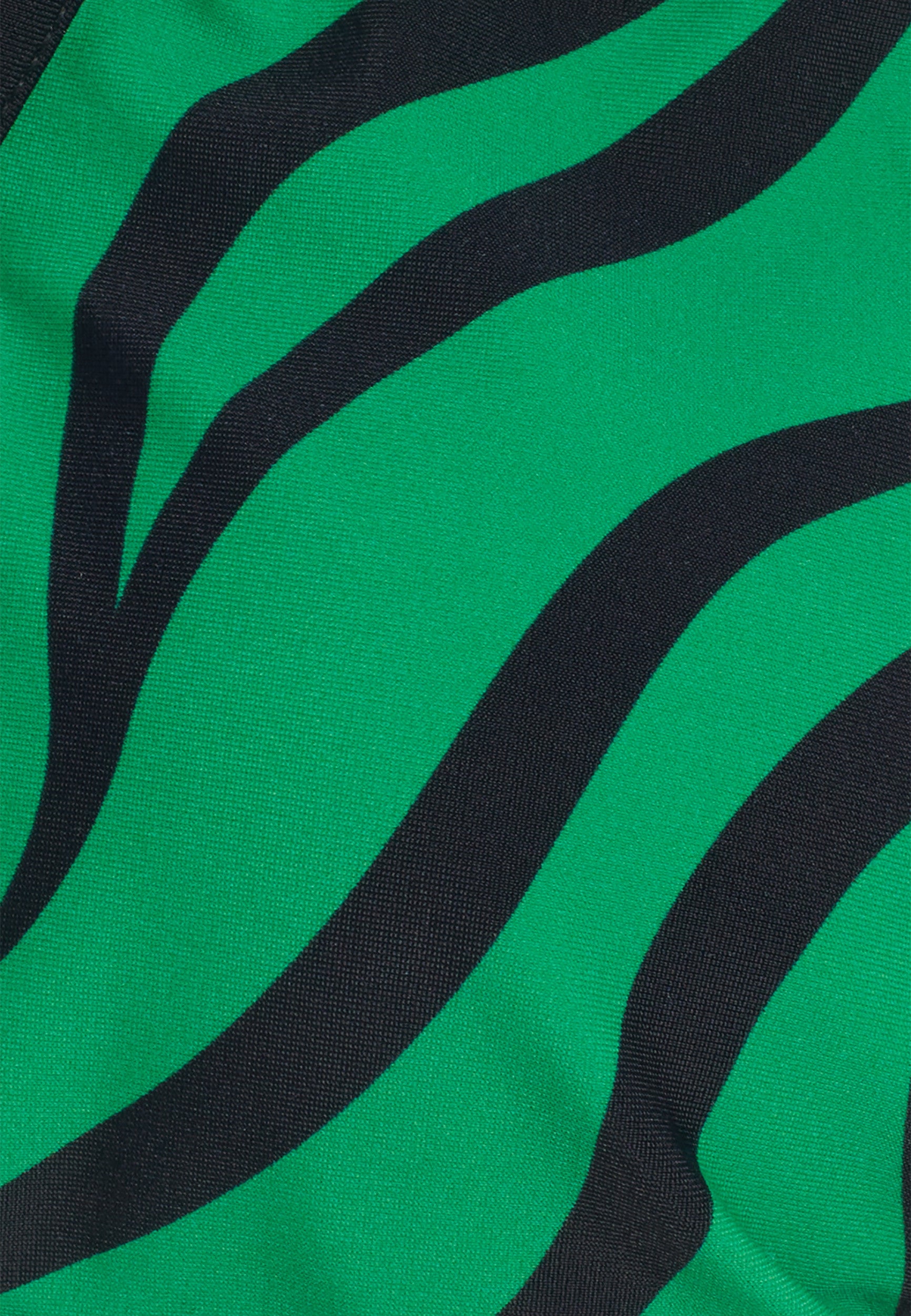 Triangel-Bikinioberteil mit Zebramuster - GREEN