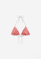 Triangel-Bikinioberteil mit Blumenmuster - CORAL