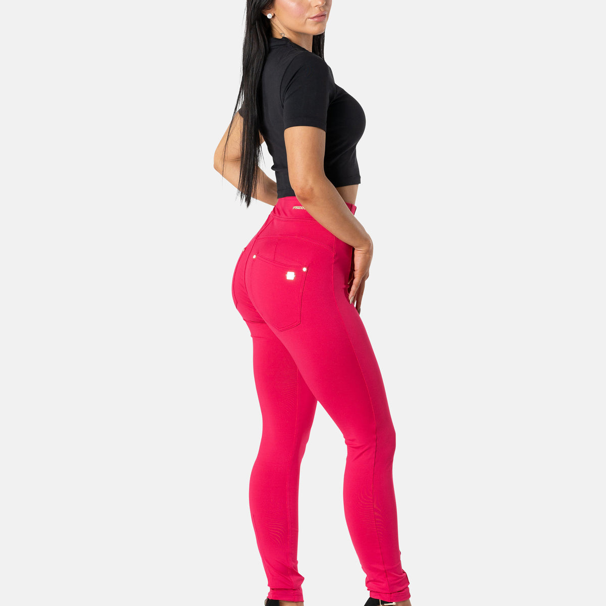 Freddy N.O.W.® Yoga D.I.W.O.® Plus Pants - Super High Waist Skinny - F99 - Pink – Freddywear