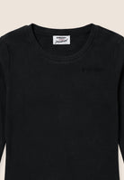 Ribbed long sleeve t-shirt with 50 Years of Movement patch - Black