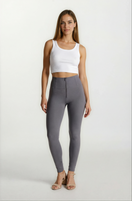 WR.UP Push-Up High Waist Skinny Sculpt Tech Leggings - Volcanic Glass Gray