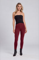 WR.UP Push-Up High Waist Skinny Pants - Cabernet Red
