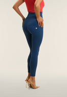 WR.UP Push-Up Super High Waist Skinny Pants - Navy Peony Blue