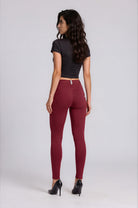 WR.UP Push-Up Regular Waist Skinny Pants - Cabernet Red