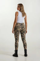 WR.UP Push-Up High Waist Skinny Camouflage Pant - Mimetic Brown