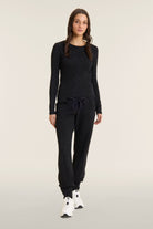Washed joggers with 50 Years of Movement patch - Black